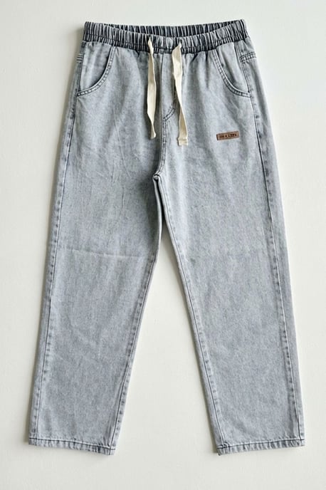 Elastische Denim-Hose mit Gummizug - Image 6
