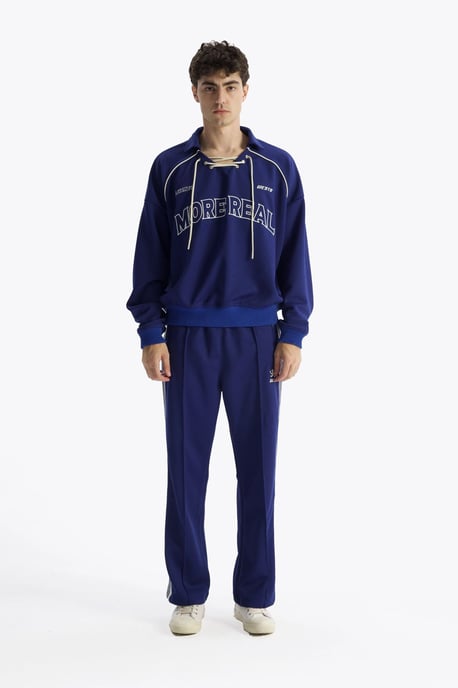 Sweatshirt mit Kordelzug-Ausschnitt und Print - Image 2