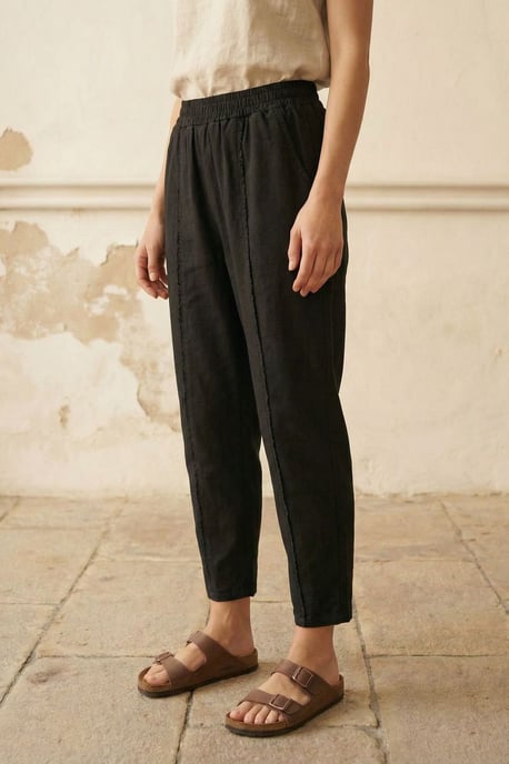 Elastische Bund gerade geschnittene Hosen - Image 3