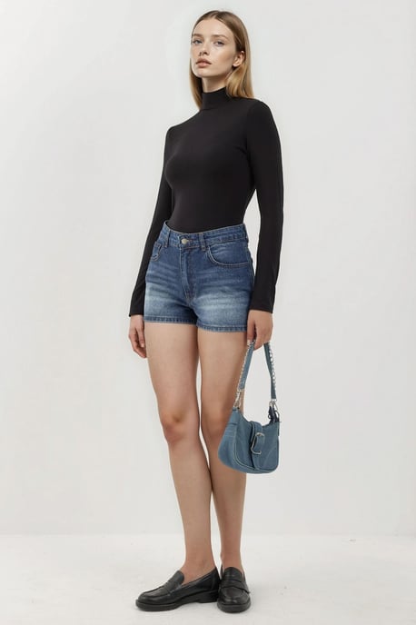 Slim Fit Halbkragenbluse - Image 5