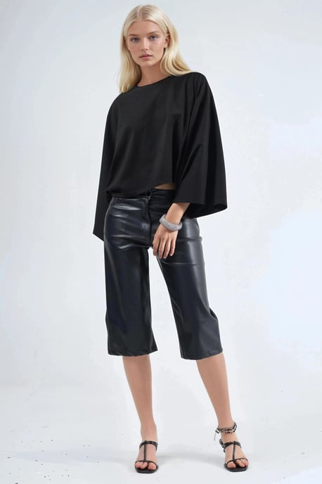 Lässige Bluse mit weiter Bootsausschnitt - Image 4