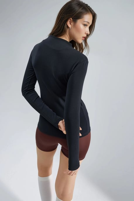 Slim Fit Halbturtleneck-Bluse - Image 3