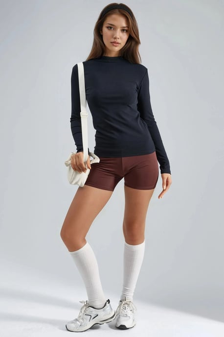 Slim Fit Halbturtleneck-Bluse - Image 6