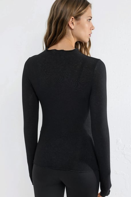 Langärmlige Slim-Fit Bluse - Image 3