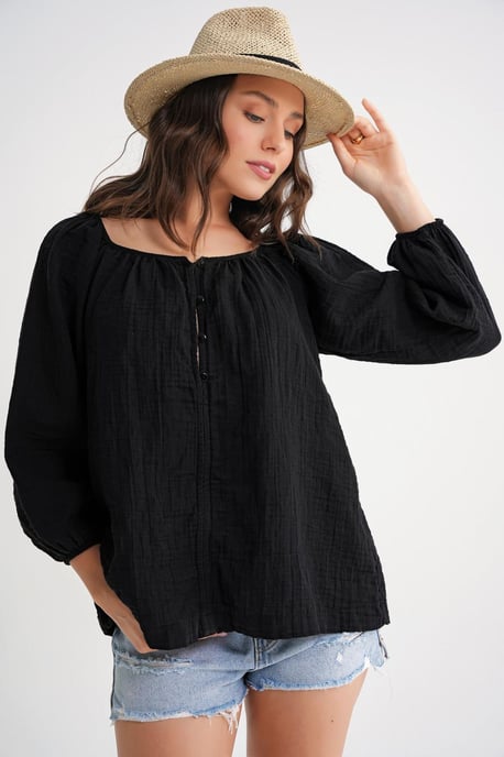 Knitterschutz Bluse mit Knöpfen - Image 3