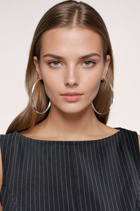 Gestreiftes Bootneck-Peplum-Top mit Reißverschluss - Image 6
