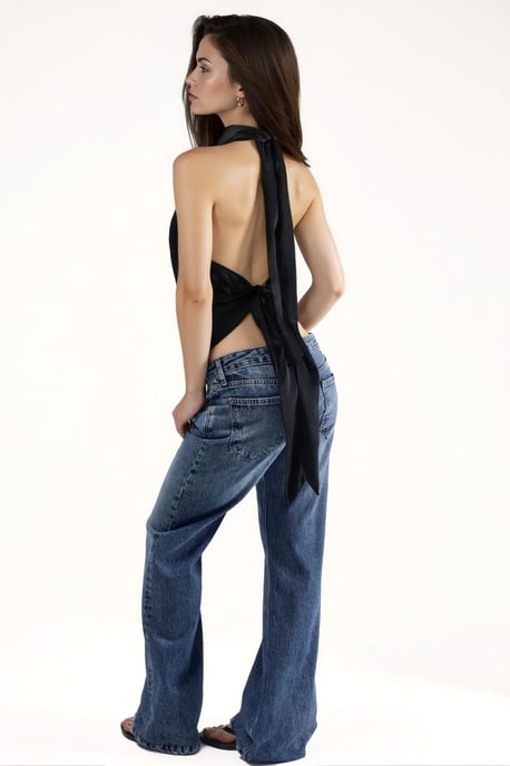 Halter-Neck Crop-Bluse - Image 3