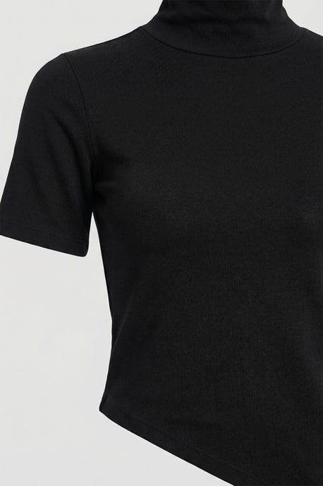 Slim Fit Rollkragenbluse - Image 3