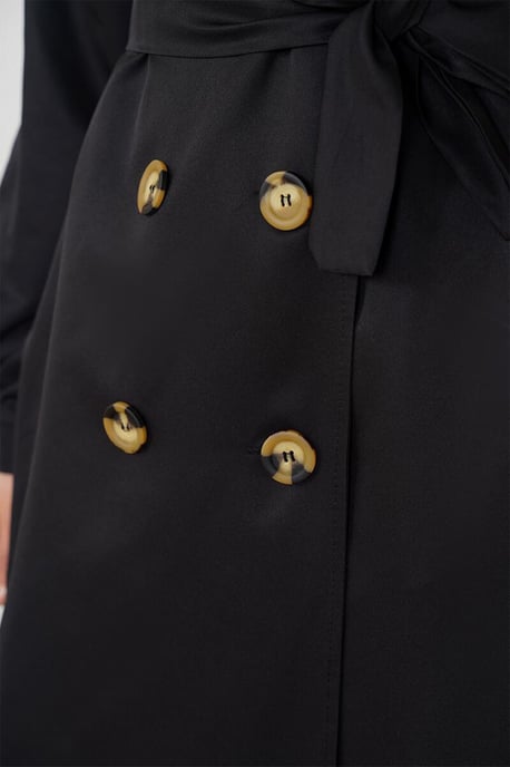 Doppeltbreasted langer Trenchcoat - Image 4
