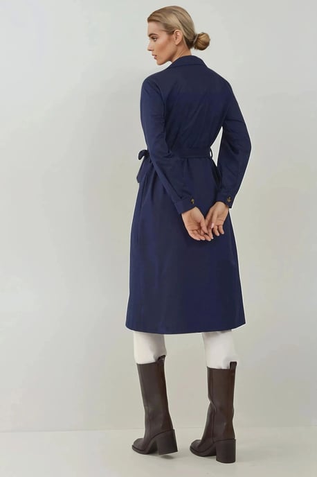 Doppelt knöpfbarer elastischer Trenchcoat - Image 3
