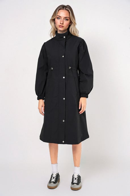 Langer Trenchcoat mit Umlegekragen - Image 3