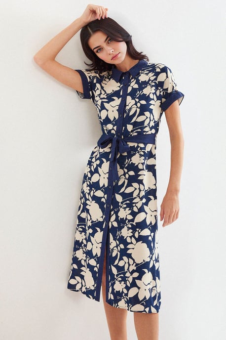Blühendes Midikleid mit Schleife - Image 4