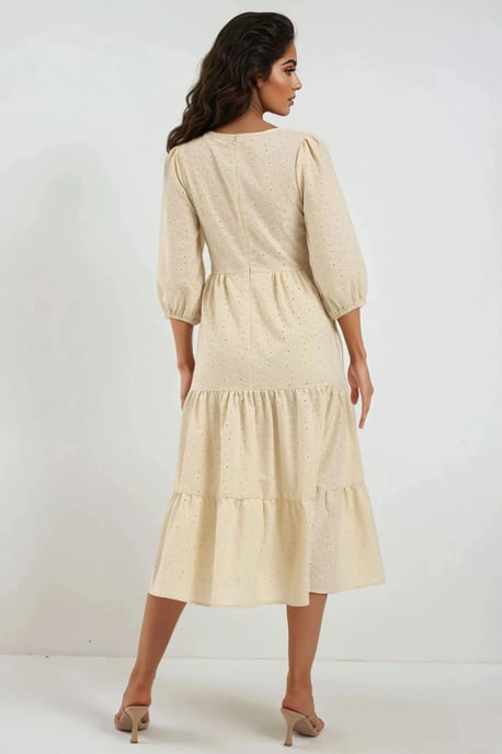 Besticktes Herz-Kragen Maxikleid - Image 6