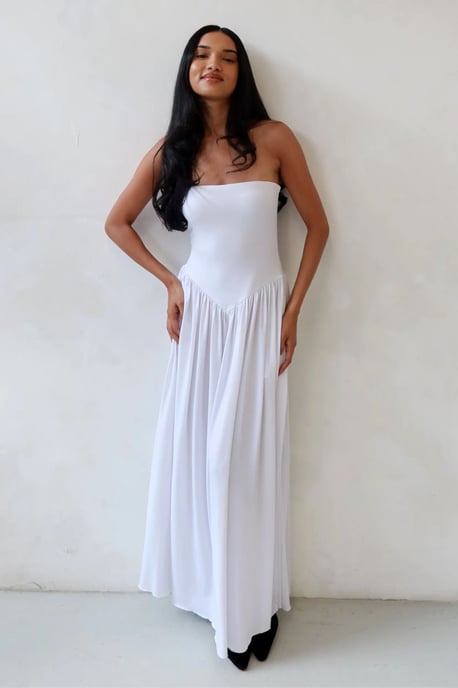 Sofie Trägerloses Figurbetontes Maxikleid - Image 1