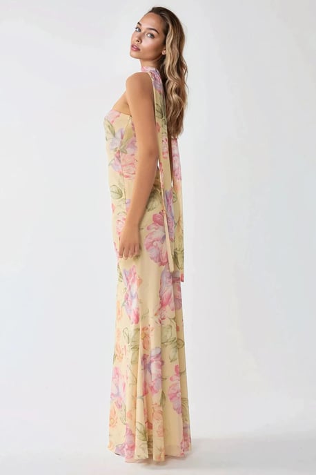 Trägerloses Blüten-Midi-Kleid - Image 4