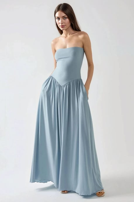 Sofie Bustier Fitted Maxikleid - Image 4