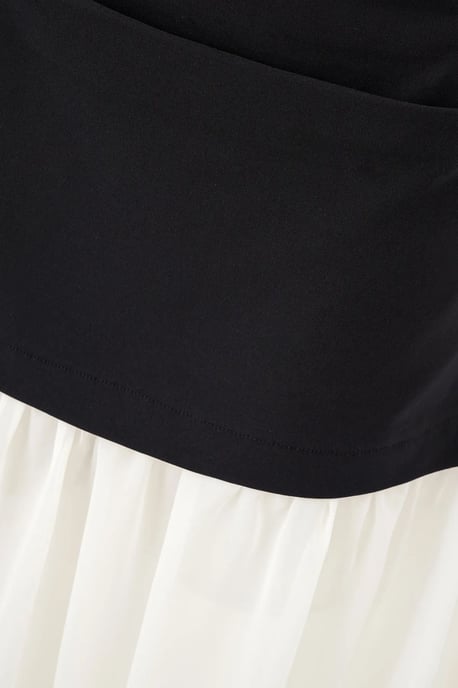 Bandeau Schwarz-Weiß Kleid - Image 6
