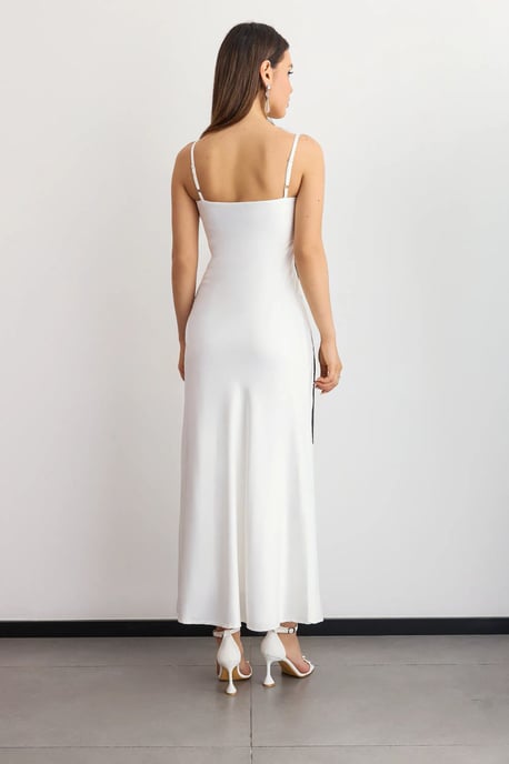 Grafisches Druck-Maxikleid mit Spaghettiträgern - Image 4