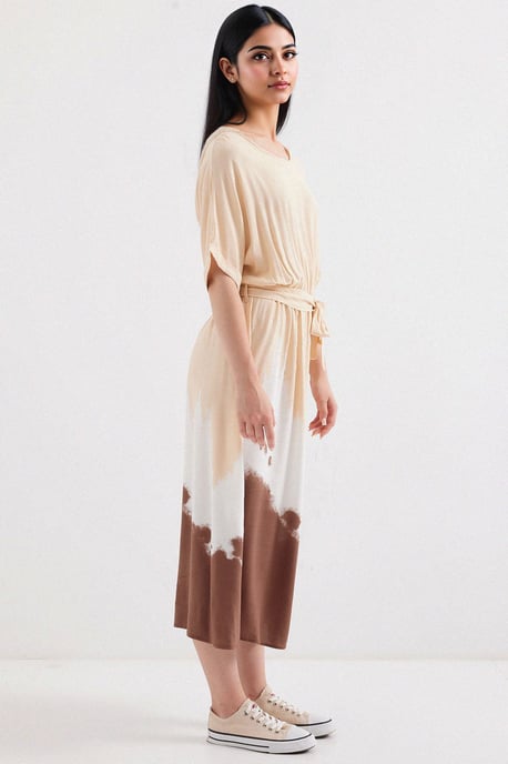 Gradient-Midi-Kleid mit Schleife - Image 3