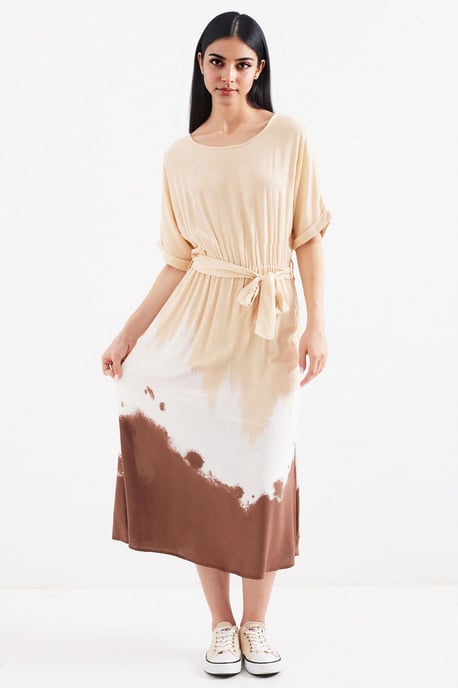 Gradient-Midi-Kleid mit Schleife - Image 4