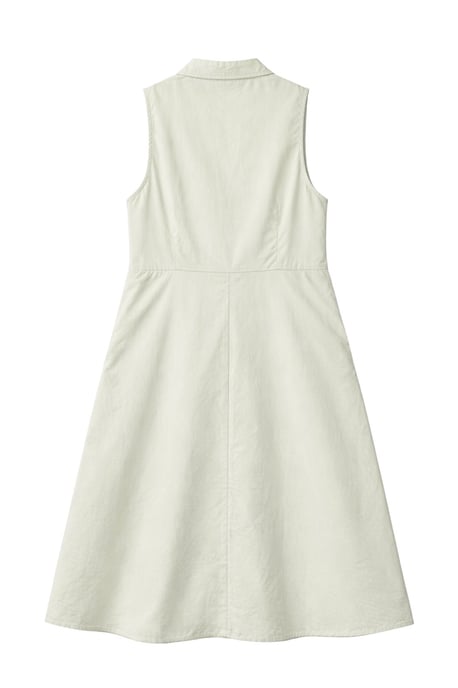 Geknöpfter Tippet-Kragen-Maxi-Kleid - Image 3