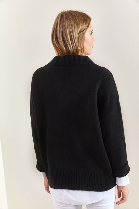 V-Ausschnitt Langarmpullover - Image 4