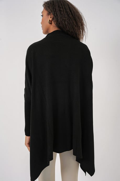 Sweater mit Schlitzdetail und halber Stehkragen, locker geschnitten - Image 6