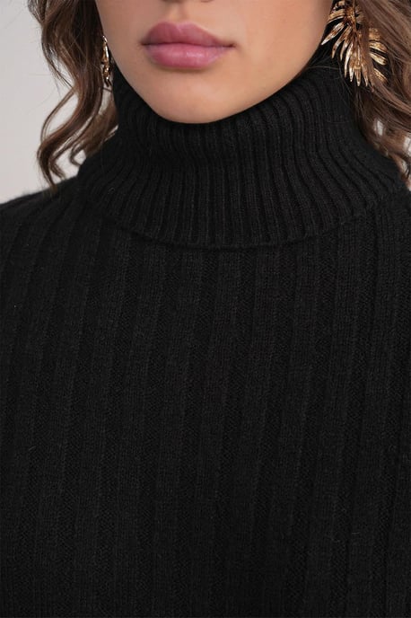 Oversized gerippter Rollkragenpullover - Image 6