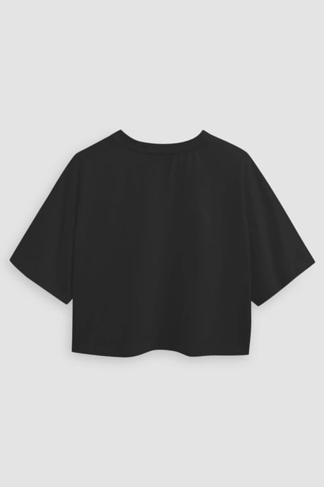 Basic Rundhals-Crop-Top-T-Shirt - Image 2