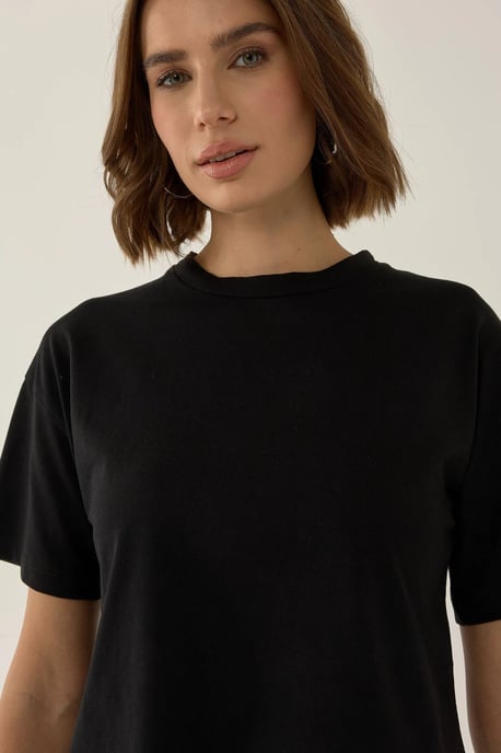 Basic Rundhals-Crop-Top-T-Shirt - Image 6