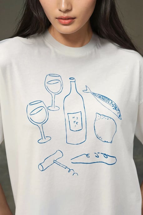 100% Baumwolle Übergröße Bedrucktes Rundhals Baumwoll-T-Shirt - Image 5