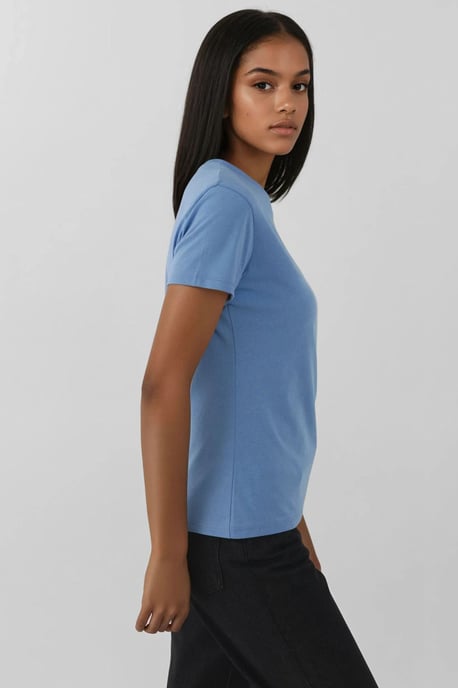 Regular Fit Rundhals Baumwoll-T-Shirt - Image 4