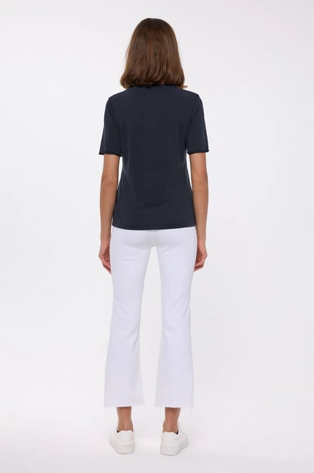 Lässiges V-Ausschnitt Kurzarm-T-Shirt - Image 5