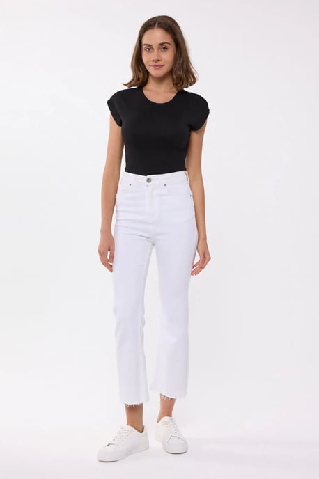 Rundhals-Cropped T-Shirt - Image 2