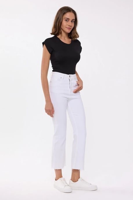 Rundhals-Cropped T-Shirt - Image 3