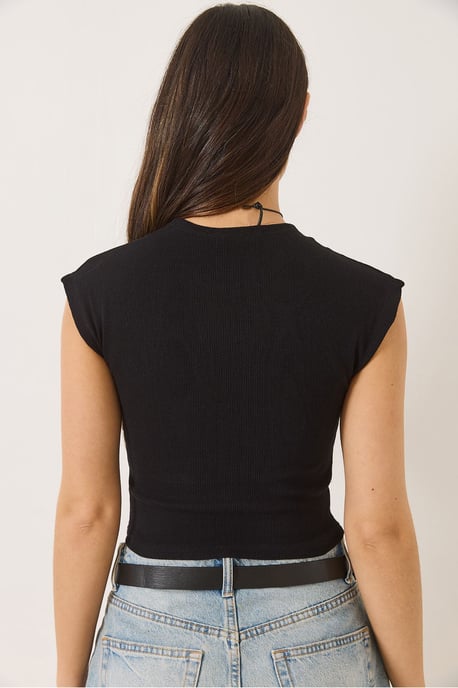 Crew Neck Cropped T-Shirt - Image 6