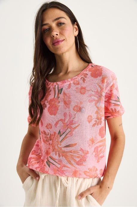 Transparentes Rundhals-T-Shirt - Image 3