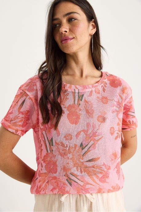 Transparentes Rundhals-T-Shirt - Image 4