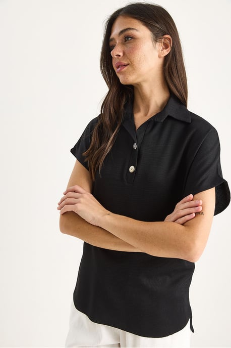 Lässiges Polo-T-Shirt mit Knopfleiste - Image 2