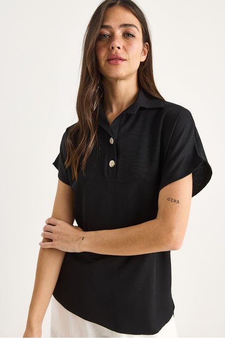 Lässiges Polo-T-Shirt mit Knopfleiste - Image 4
