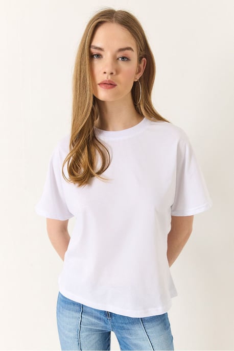 Baumwoll-T-Shirt mit Rundhalsausschnitt - Image 2