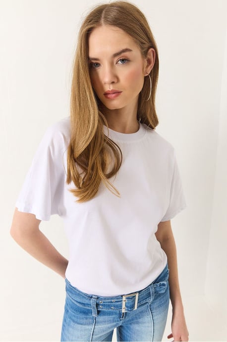 Baumwoll-T-Shirt mit Rundhalsausschnitt - Image 4