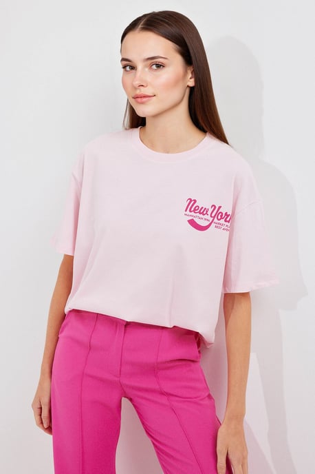 Bedrucktes Rundhals-Langarmshirt im lockeren Schnitt - Image 3