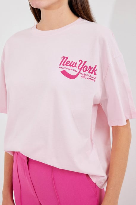 Bedrucktes Rundhals-Langarmshirt im lockeren Schnitt - Image 4