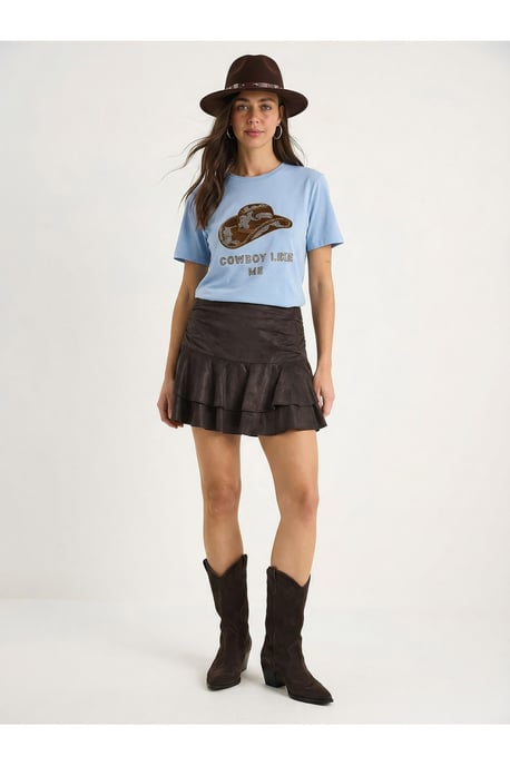 Besticktes Baumwoll-T-Shirt mit Rundhalsausschnitt - Image 3