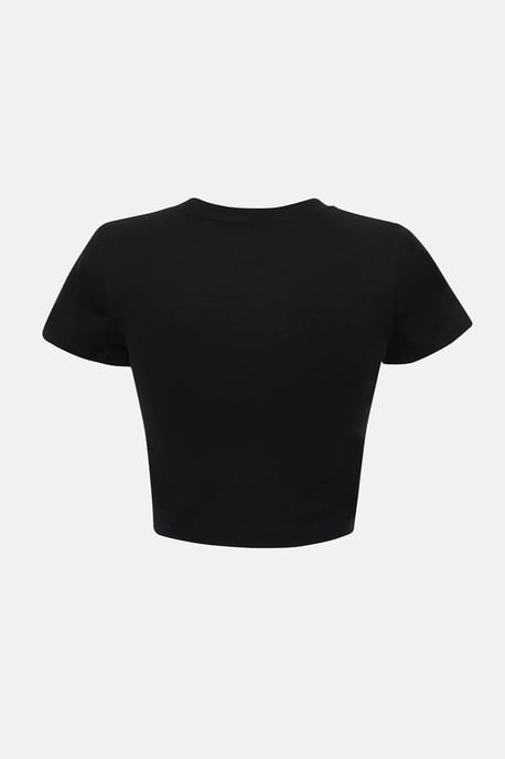 Bedrucktes Baumwoll-Crop-Top-T-Shirt - Image 2