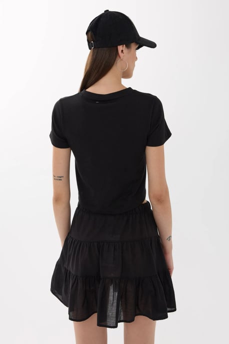 Bedrucktes Baumwoll-Crop-Top-T-Shirt - Image 5