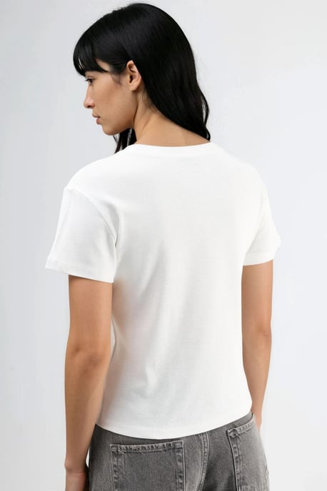 Steinverziert Rundhals-T-Shirt - Image 4