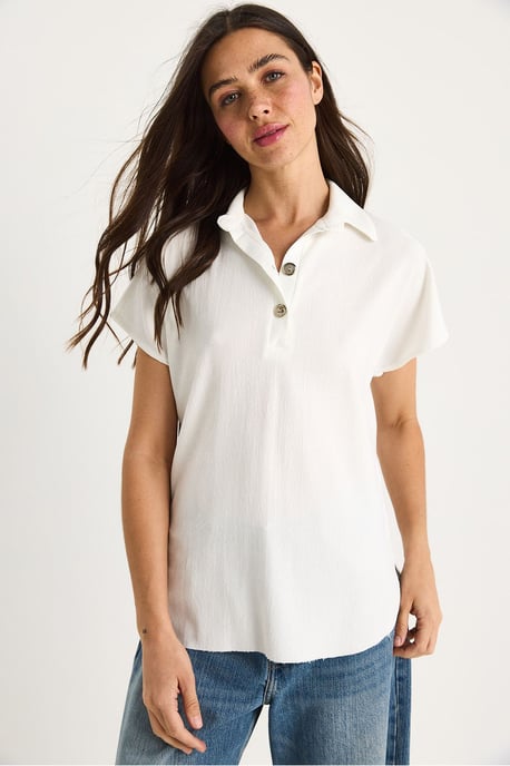 Lässiges Polo-T-Shirt mit Knopfleiste - Image 2