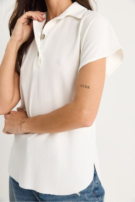 Lässiges Polo-T-Shirt mit Knopfleiste - Image 5